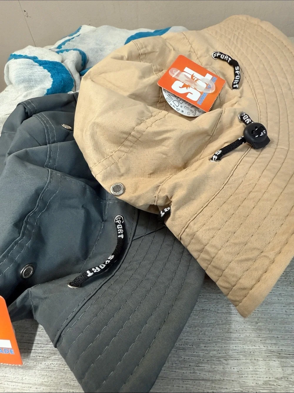 NWT SOL Summer Shade Bucket Hats (lot of two)
